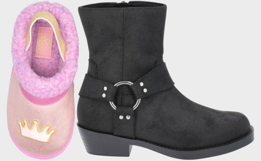 girls clog and ankle bootie