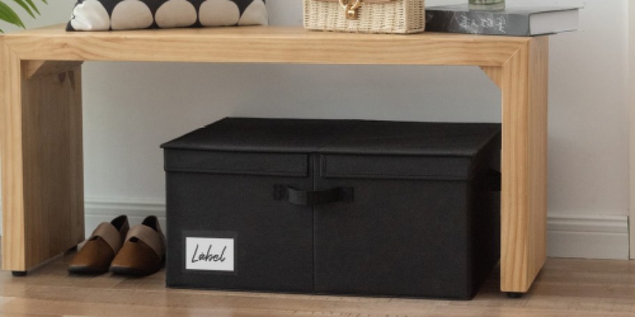 Extra Large Fabric Storage Bin w/ Lid Just $12.99 on Amazon (Reg. $20)