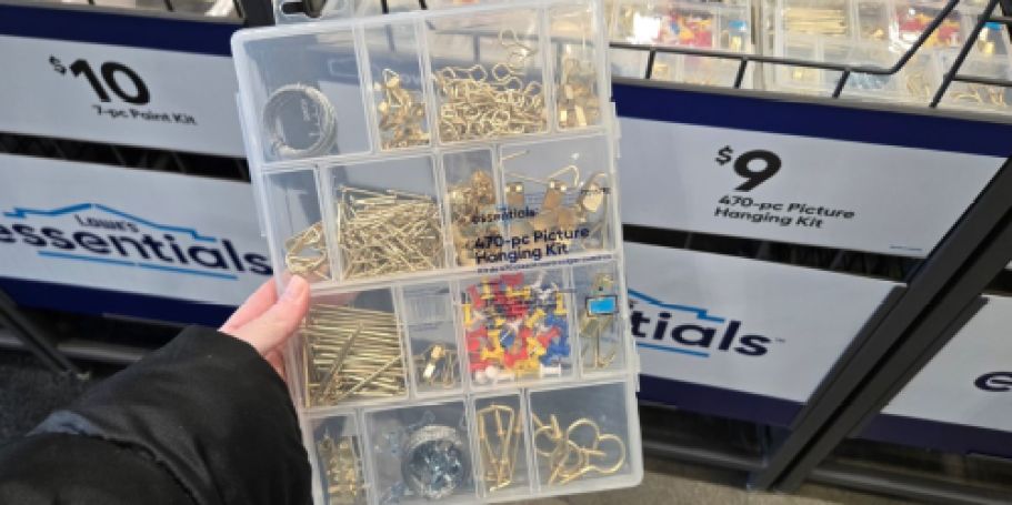 470-Piece Picture Hanging Kit Just $9 at Lowe’s (Reg. $20)