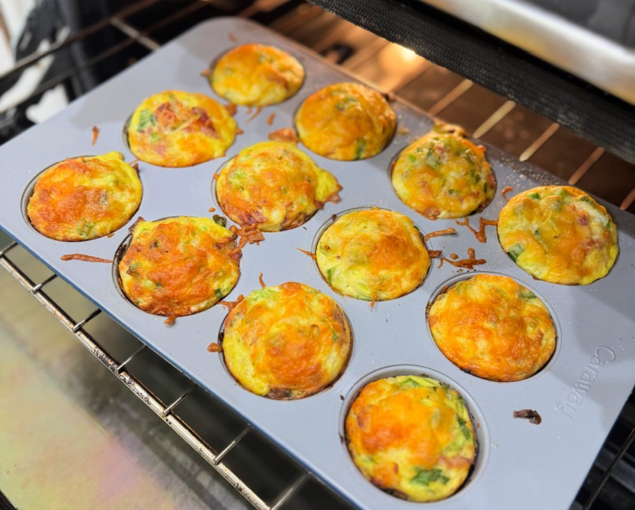 high protein egg cups in the oven