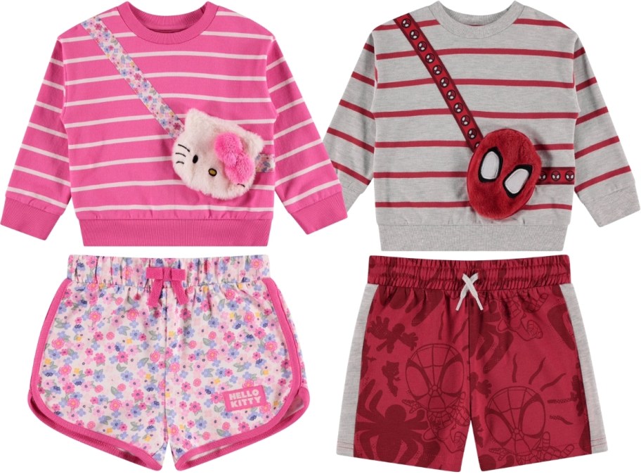 girls and boys 2 piece character sets