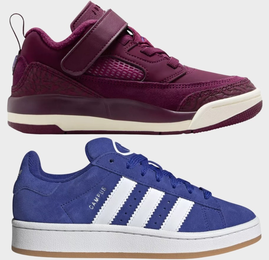 kids nike and kids adidas shoes