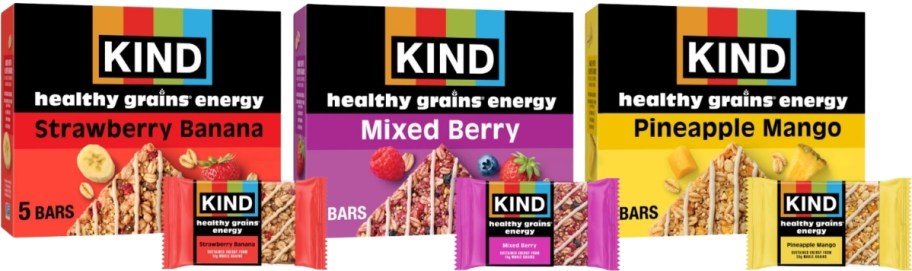 3 boxes of kind healthy grains bars