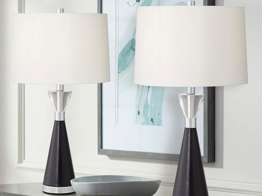 black and white table lamps