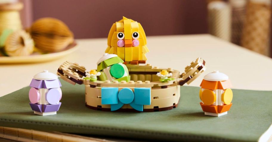 LEGO Easter Egg Basket on table
