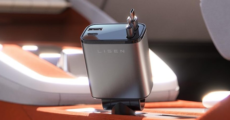 Retractable Car Charger Only $11.99 Shipped for Amazon Prime Members (Charge 4 Devices at Once)