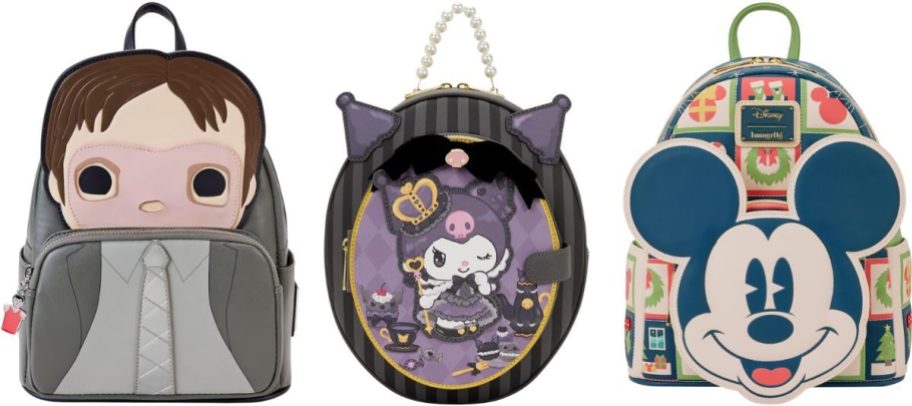 three loungefly backpacks