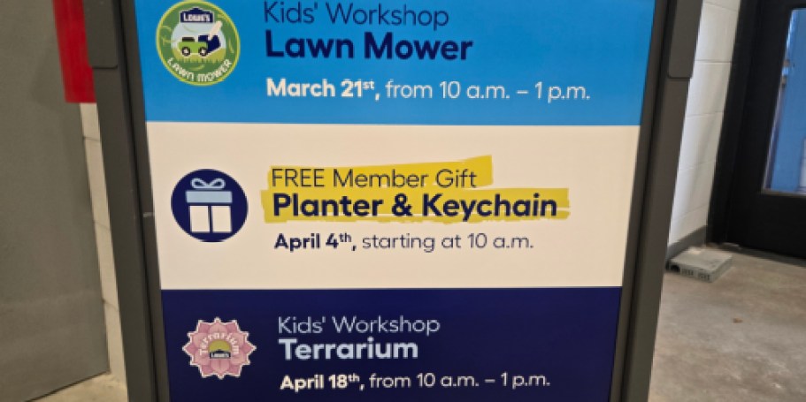 FREE Planter & Keychain for myLowe’s Rewards Members on 4/4