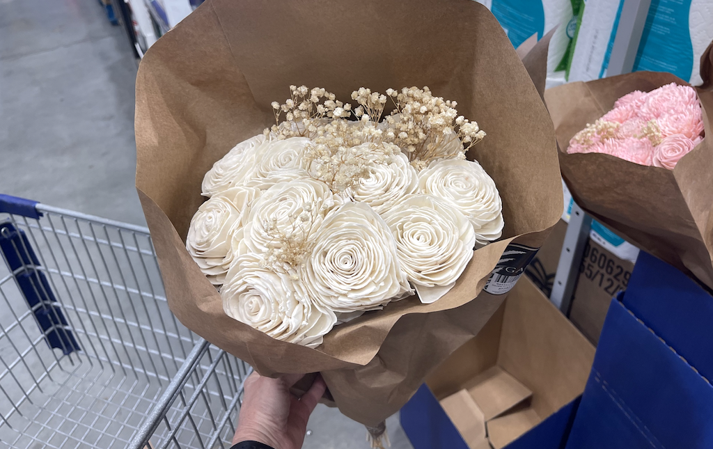 Lowe's paper flower bouquet