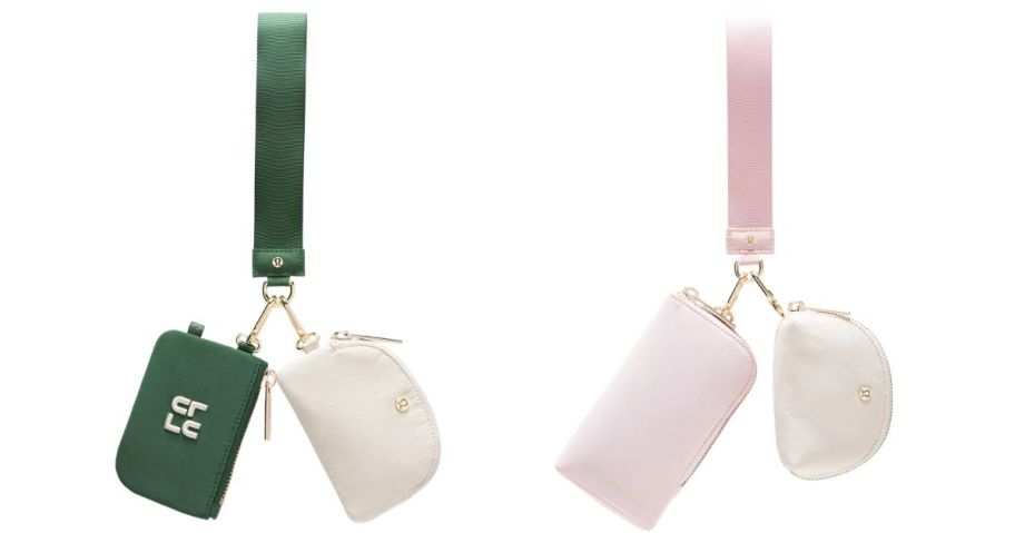 two lululemon Dual Pouch Wristlets