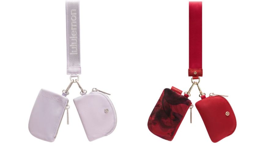 two lululemon Dual Pouch Wristlets