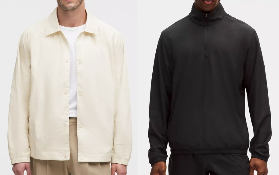 men in white and black jackets