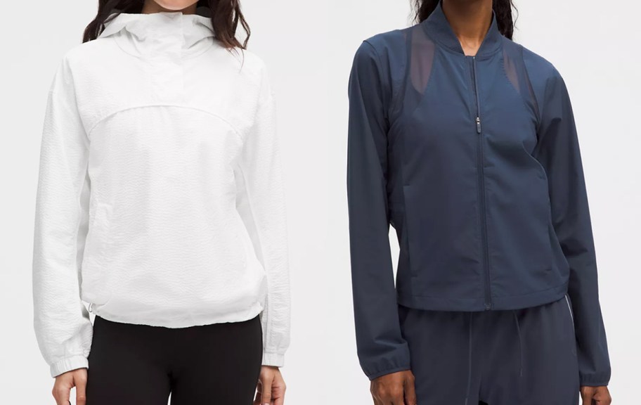 women in white and blue jackets