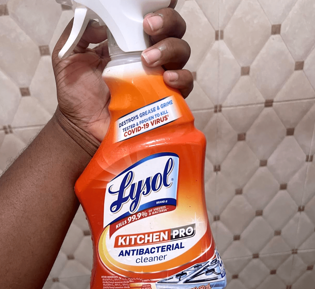 Lysol kitchen spray