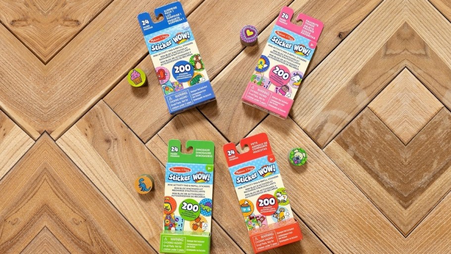 Melissa & Doug Sticker WOW! Activity Pads 4-Pack Just $11.99 on Amazon | 800 Stickers