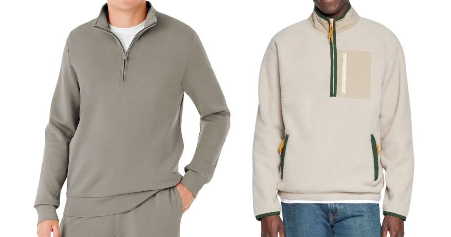 two men wearing pullovers