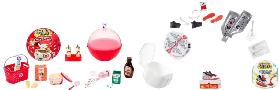 holiday food and sneakers mini brands series