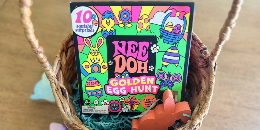nee doh golden egg hunt in basket