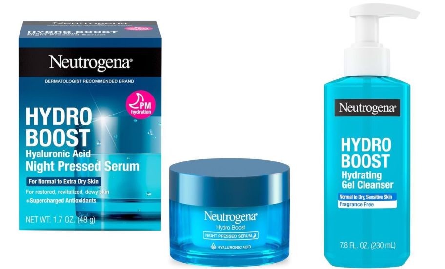 neutrogena hydroboost serum and facewash