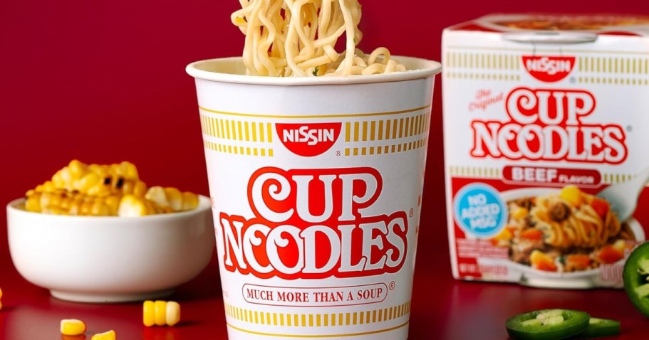 Nissin Beef Cup Noodles Soup 12-Pack Just $4 Shipped on Amazon