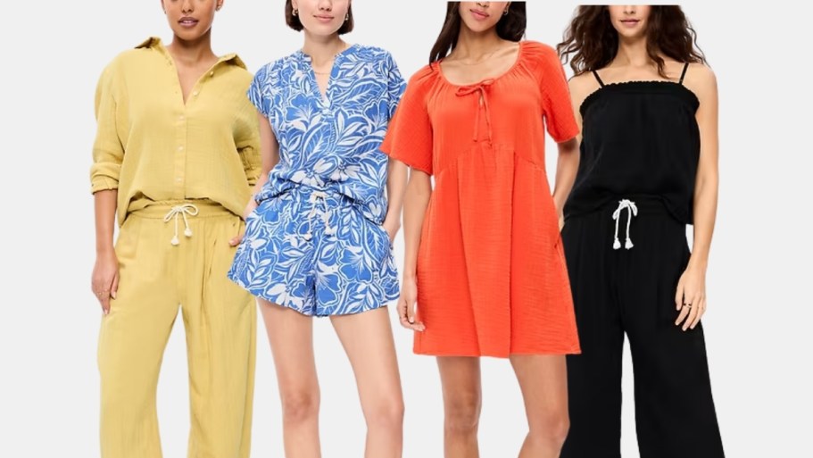 50% Off Old Navy Gauze Tops, Shorts & Dresses (Lightweight & Great for Summer!)