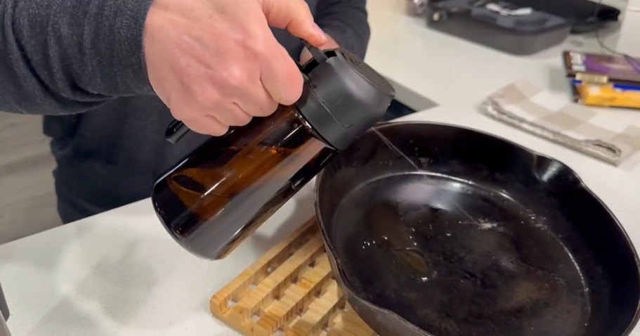 This Olive Oil Dispenser Pours AND Sprays – Just $5.99 on Amazon