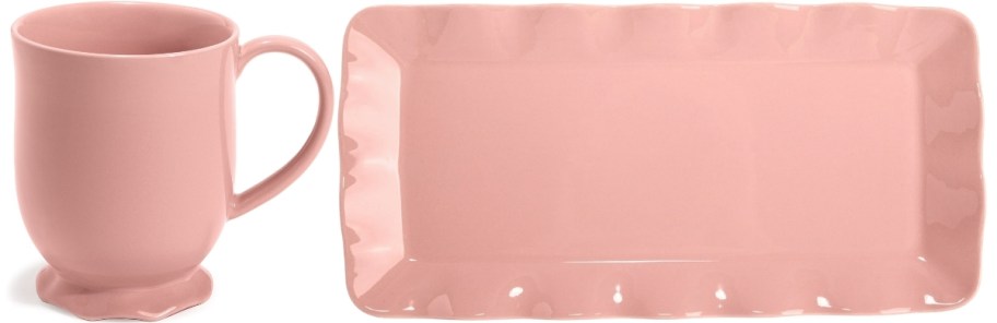 paris hilton mug and platter