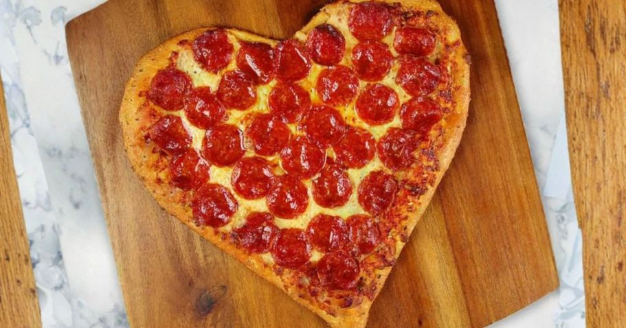 Pizza Hut’s Heart-Shaped Pizza Is Back (+ Score FREE Large 1-Topping Pizza!)