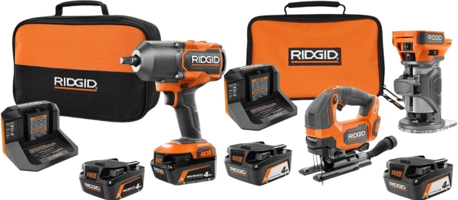 rigid impact driver and jig and router set