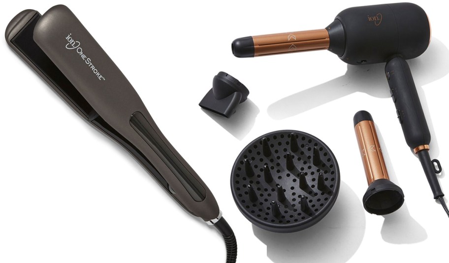 hair straightener and blow dryer 