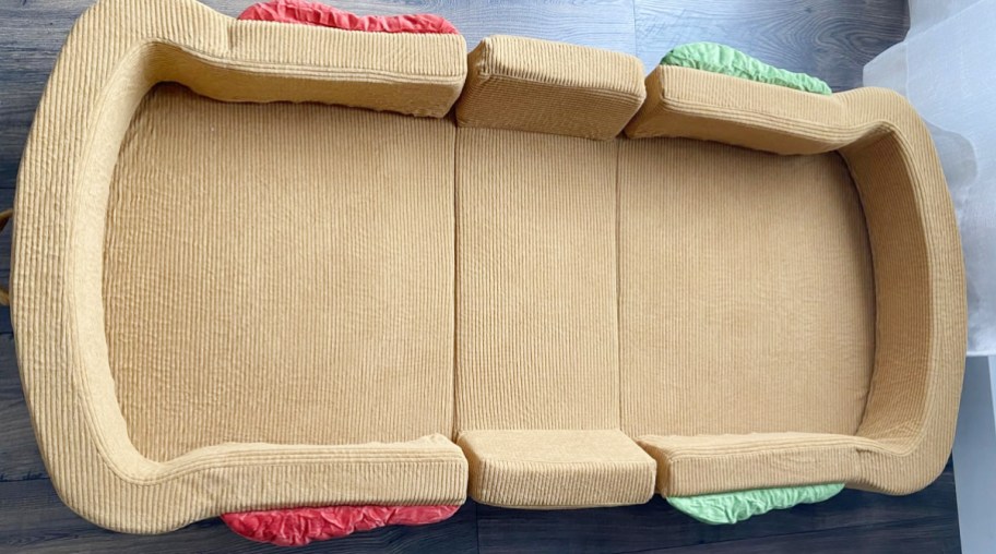 kids travel bed on floor