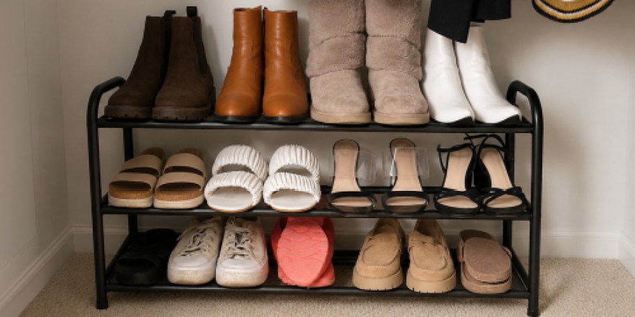 Expandable Shoe Rack Just $10.98 on Amazon (Reg. $22)