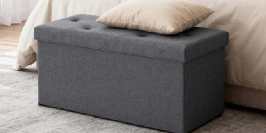 Foldable Storage Ottoman Just $15.99 at Walmart