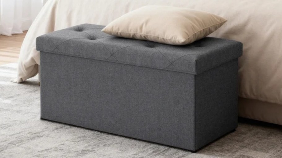 Foldable Storage Ottoman Just $15.99 at Walmart