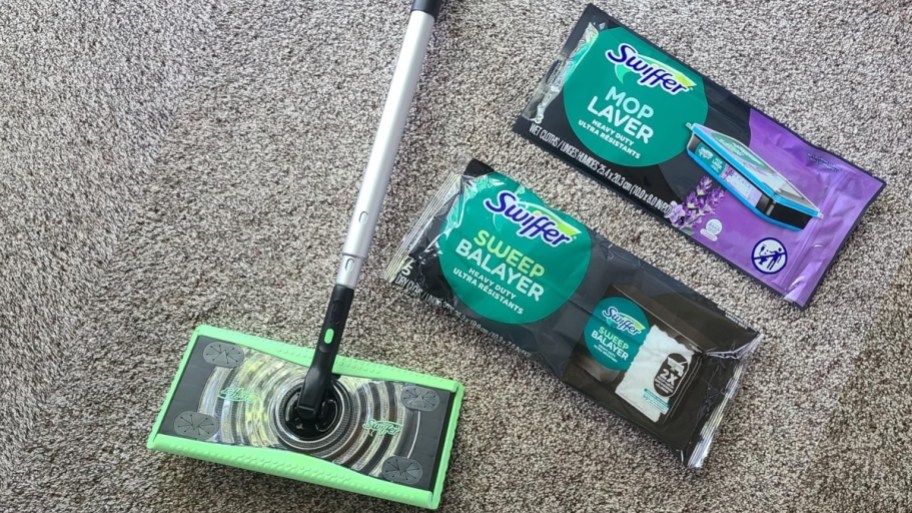 swiffer deluxe sweep and mop with refills