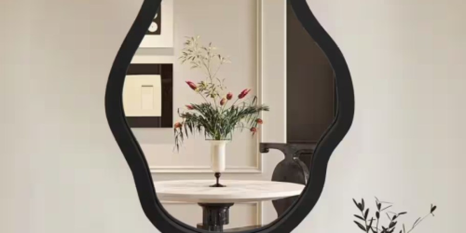 Up to 75% Off Home Depot Mirrors |  Trendy Wood Mirror ONLY $26.99 Shipped!