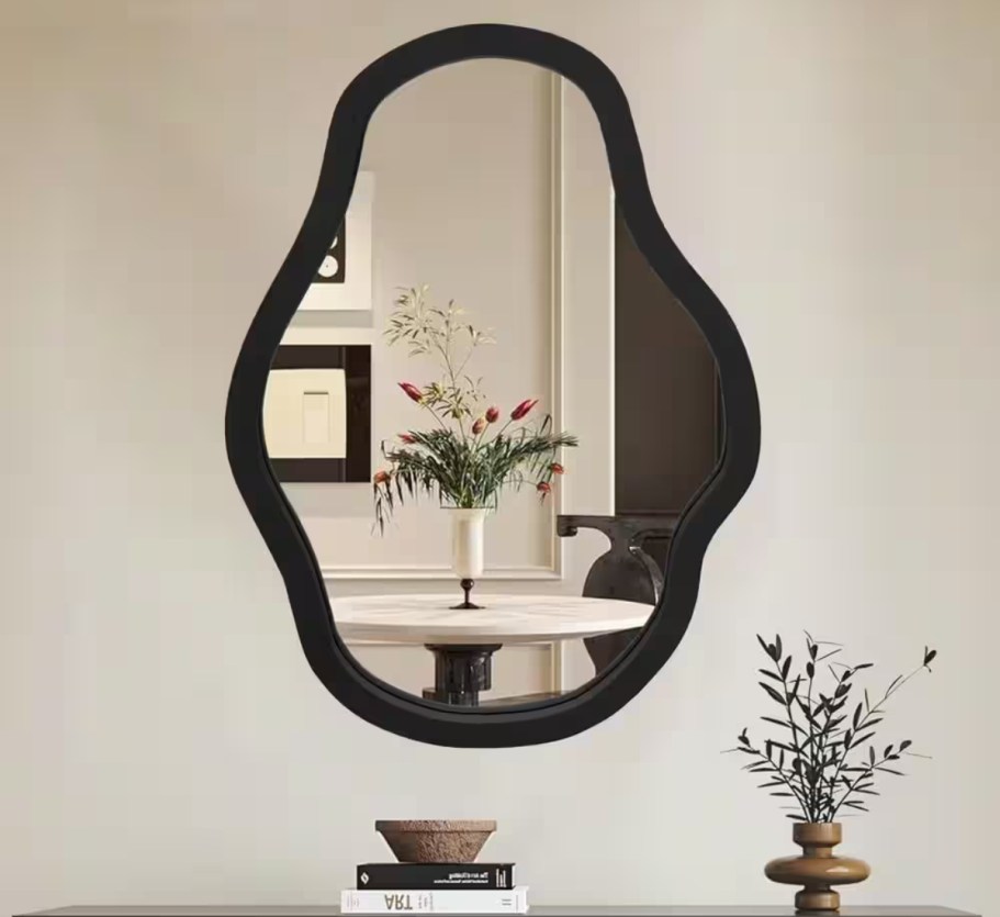 Up to 75% Off Home Depot Mirrors |  Trendy Wood Mirror ONLY $26.99 Shipped!