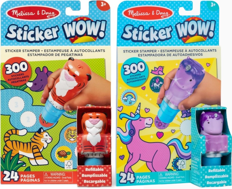 two melissa & doug sticker wow packs