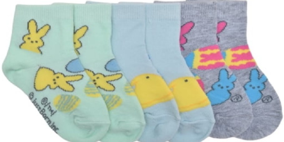 Toddler Character Socks 3-Packs Just $1.49 on Walmart.com | Peeps, Bluey, & More
