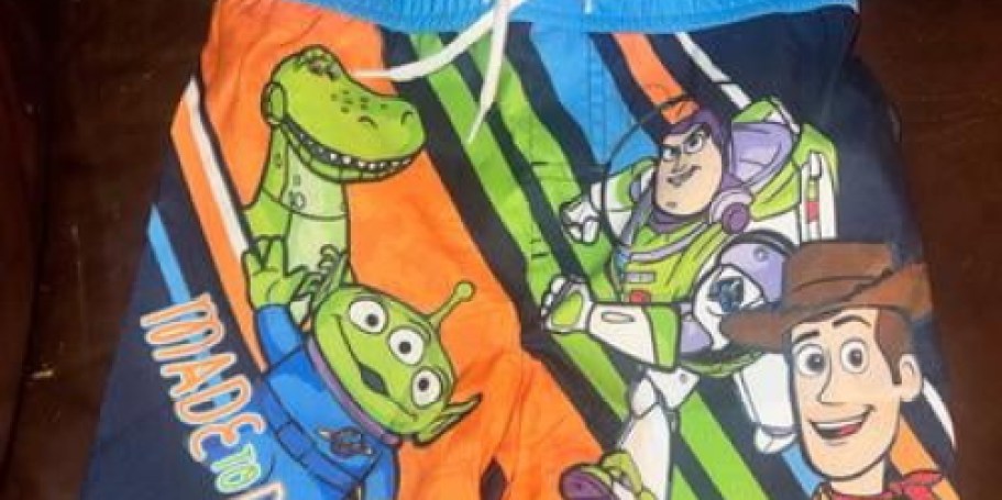 Kids Character Swimsuits from $5 on Walmart.com | Toy Story, Bluey, Paw Patrol & More