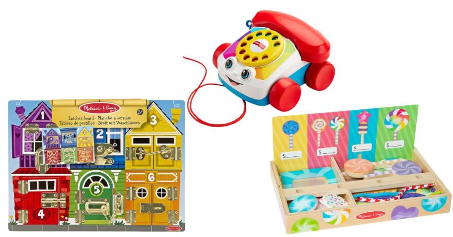 melissa and doug and fisher-price toys