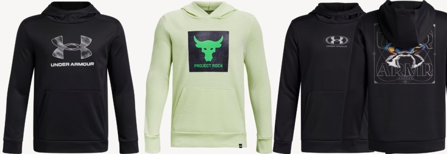 three boys fleece hoodies