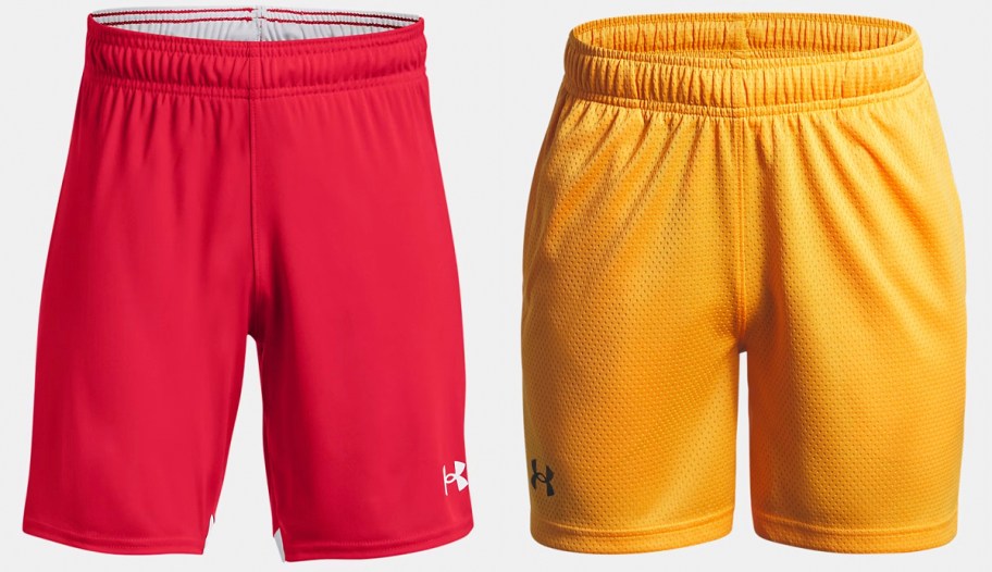 red and yellow boys shorts 