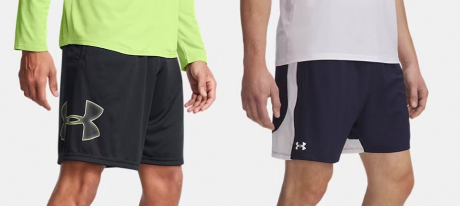 men wearing under armour shorts
