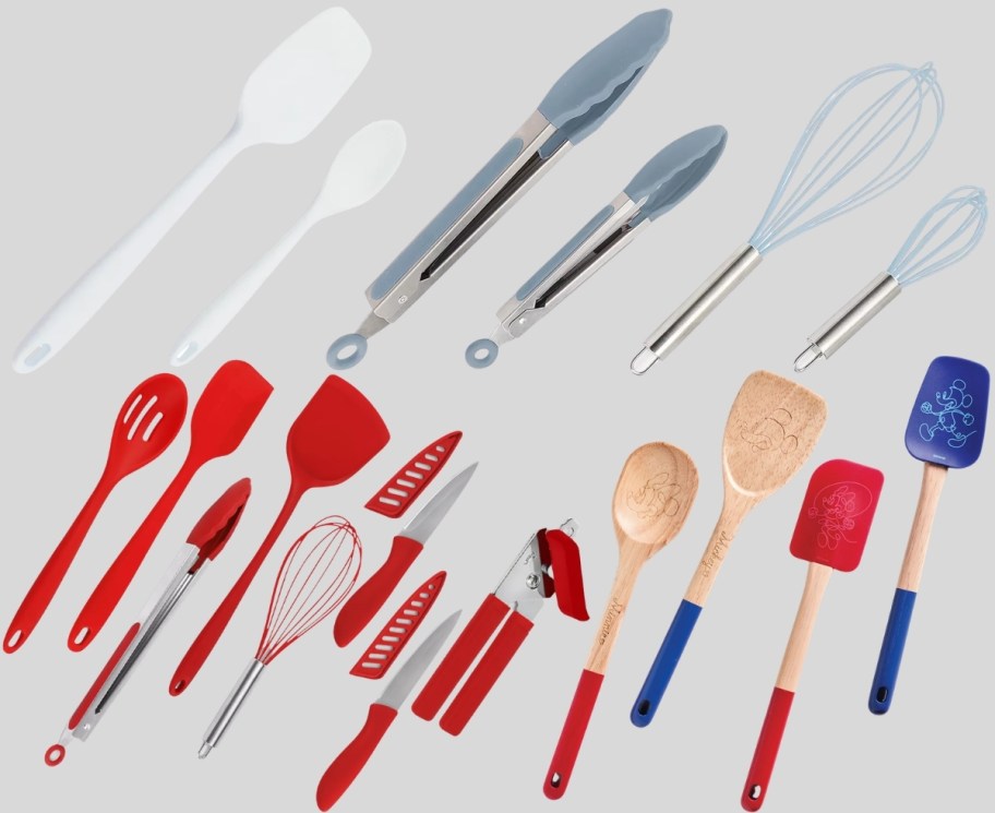 3 different utensil sets