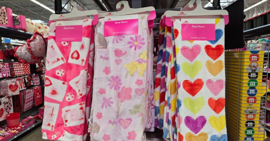 How to Celebrate Valentine's Day Large Plush Blanket in Store