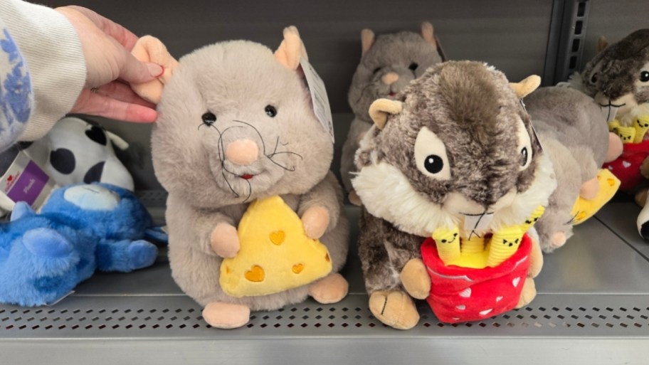 2 Valentine-themed plush toys