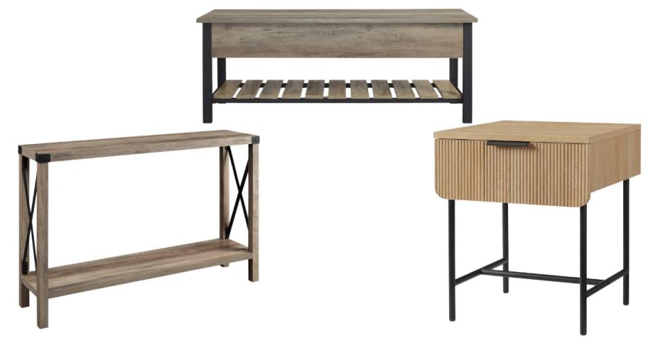 walker edison tables and bench