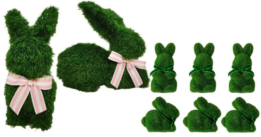 bunny topiaries