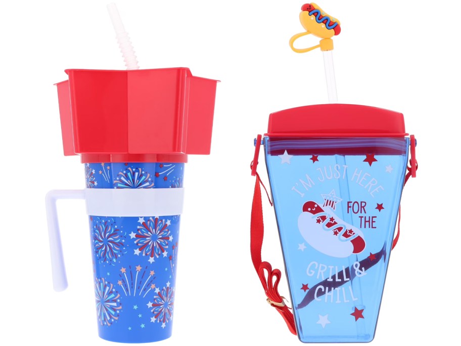 firework and hotdogs tumblers